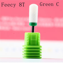 Load image into Gallery viewer, Cortador de fresado para manicura, molino de cerámica, máquina de manicura, cortador para pedicura, limas eléctricas para uñas, broca Feecy
