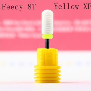 Cortador de fresado para manicura, molino de cerámica, máquina de manicura, cortador para pedicura, limas eléctricas para uñas, broca Feecy