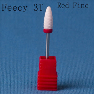 Cortador de fresado para manicura, molino de cerámica, máquina de manicura, cortador para pedicura, limas eléctricas para uñas, broca Feecy
