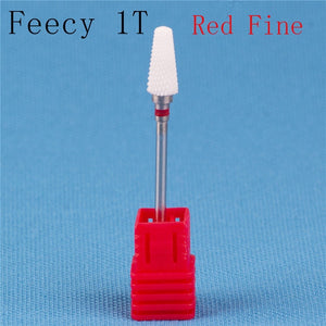Cortador de fresado para manicura, molino de cerámica, máquina de manicura, cortador para pedicura, limas eléctricas para uñas, broca Feecy