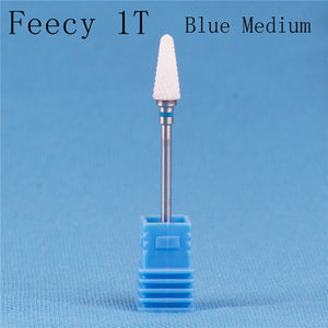 Cortador de fresado para manicura, molino de cerámica, máquina de manicura, cortador para pedicura, limas eléctricas para uñas, broca Feecy