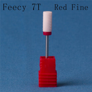 Cortador de fresado para manicura, molino de cerámica, máquina de manicura, cortador para pedicura, limas eléctricas para uñas, broca Feecy