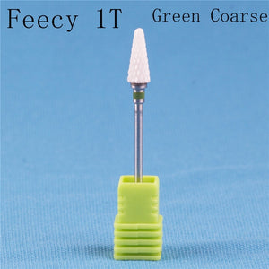 Cortador de fresado para manicura, molino de cerámica, máquina de manicura, cortador para pedicura, limas eléctricas para uñas, broca Feecy