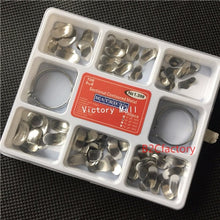 Load image into Gallery viewer, 100Pcs Full Kit Dental Matrix Sectional Contoured Matrices +40 Pcs Silicone Add-On Wedges
